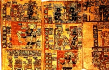 Códice maya de Madrid. Fuente: Wikipedia. Códice maya de Madrid. Fuente: Wikipedia.